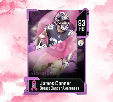 James Conner Madden 19 BCA Card, circa 2019